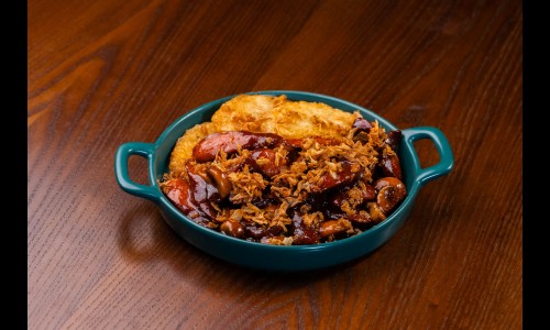 Драники с колбасками