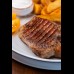 Стейк из свинины с картофельными дольками